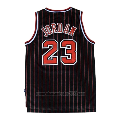 Camiseta Chicago Bulls Michael Jordan #23 Retro 1995-96 Negro